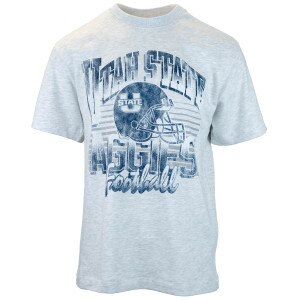 Champion utah state aggies football graphic gray unisex t-shirt
